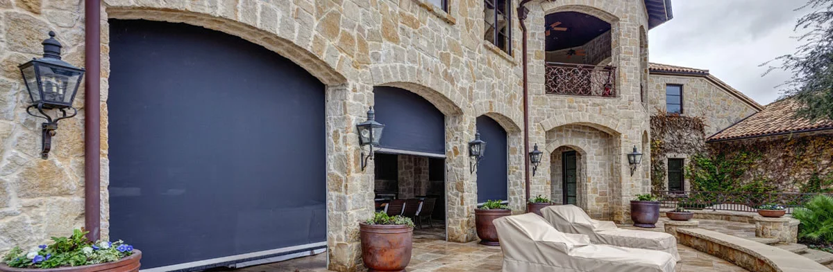 Motorized Zipper Track Screens for Oklahoma City, OK porches and patios